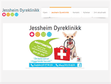 Tablet Screenshot of jessheimdyreklinikk.no